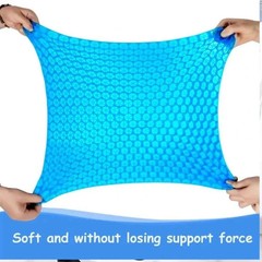 Gel Seat Cushion Double Thick Honeycomb Cooling Pad for Office Car Wheelchair