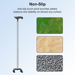 Quad Cane Tip 8pcs Rubber Replacement Non-Slip Heavy Duty Walking Stick
