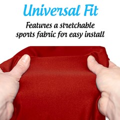 Top Glides Universal Rollator Walker Seat And Backrest Covers (Red)