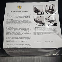 DRMS Dr Medical Shoulder Pillow & Ball Universal Size SS-158 NEW