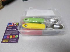 Special Supplies Adaptive Utensils 5 Pcs. Colorful Stainless Steel Spoon Fork