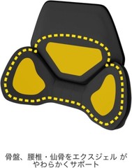 EXGEL Lumbar Support Back Cushion for Driving Car Seat black HUD01-BK