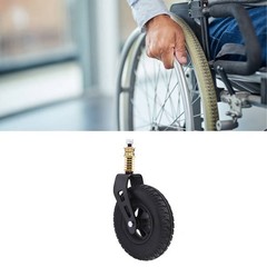 Sturdy 8 Inch Wheelchair Front Solid Caster For Enhanced Stability For Elderly