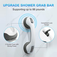 Grip Suction Cup Handle Bath Tub Bathroom Shower Grab Bar Hand Rail For Elder