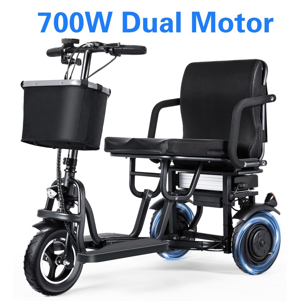 TopMate ES11 Electric Mobility Scooter 3 Wheel for Adult Senior 700W Dual Motor