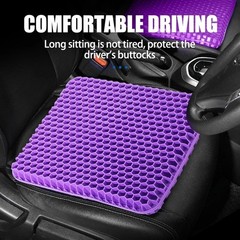 Gel Seat Cushion Set for Long Sitting Double Thick Office Desk Home Wheelchair