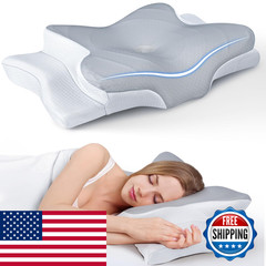 Cozyplayer Ultra Pain Relief Cooling Pillow For Neck Support Adjustable