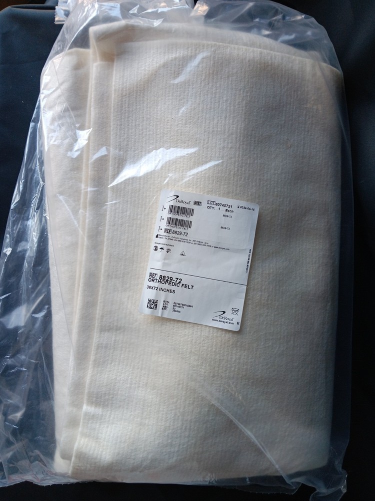 Deroyal Orthopedic Felt 36″x72″ Soft Medical Grade Felt Paddi – New