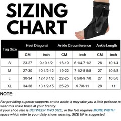 Ankle Brace for Sprained Ankle Support with Side Stabilizer Recovery Tendonitis