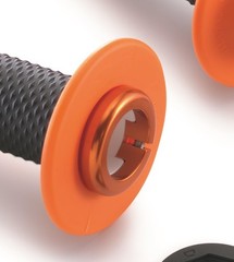 KTM Closed Lock On Hand Grip Set, 300, 350, 450, 500, XC, Standard, Black
