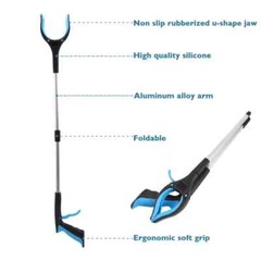 Grabber Reacher Tool 32 Inch Foldable Pick Up Stick with Strong Grip, Magnetic