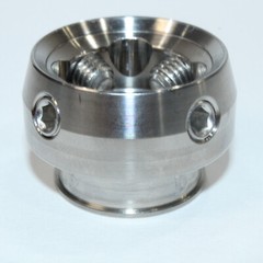 PROSTHETIC COMPONENT FEMALE PYRAMIDAL RECEIVER w/ 27.5mm TUBE AND 29.5mm FLANGE