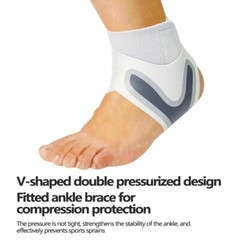 US Ankle Sport Foot Wrap Support Brace Compression Tendon Strap Elastic Bandage