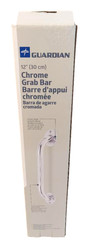 Medline Guardian Chrome Grab Bar Stainless Steel Safety 12″ Knurled Grip 300 lbs