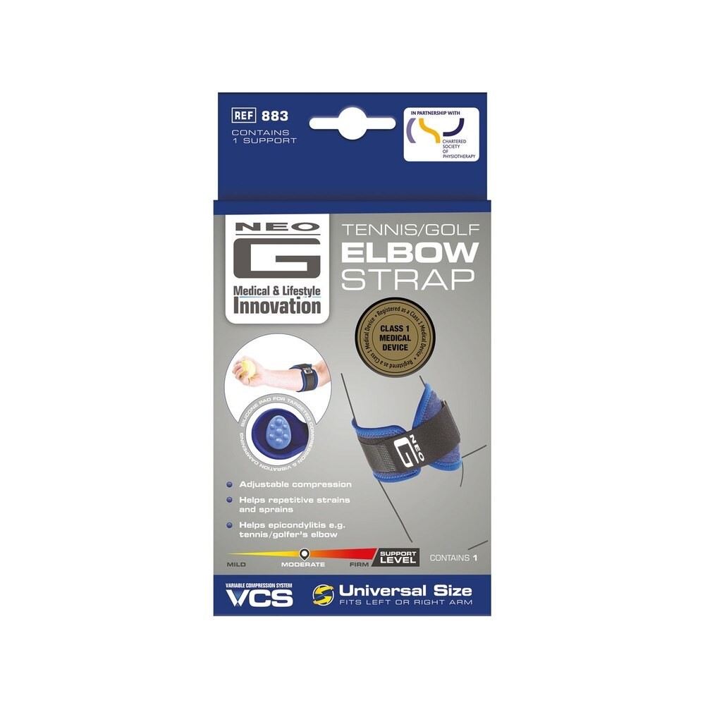 Neo G Tennis/Golf Elbow Strap, For Epicondylitis, Tennis/Golfers Elbow, Sprain