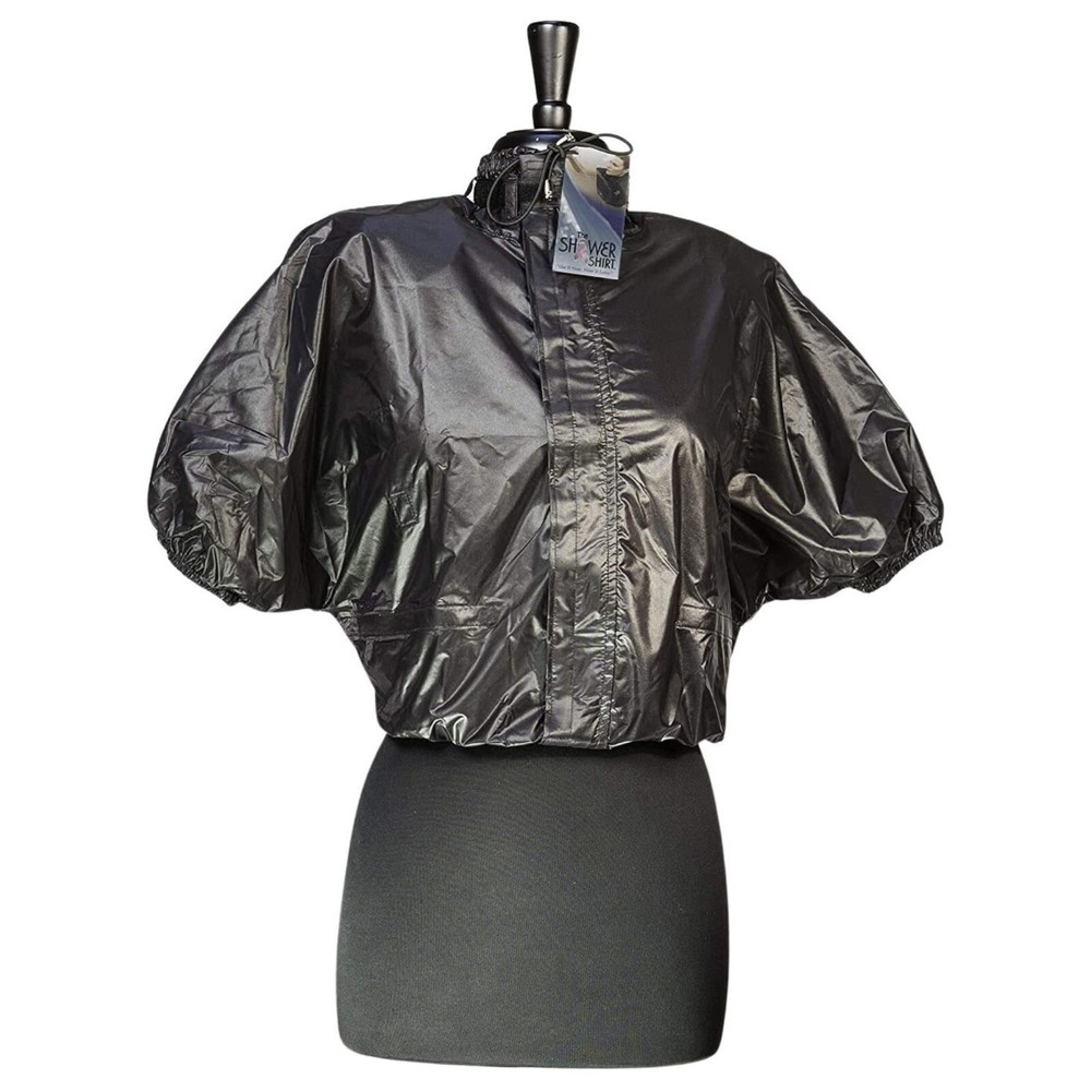 Shower Shirt – Water-resistant Garment, Black, Size L-XL