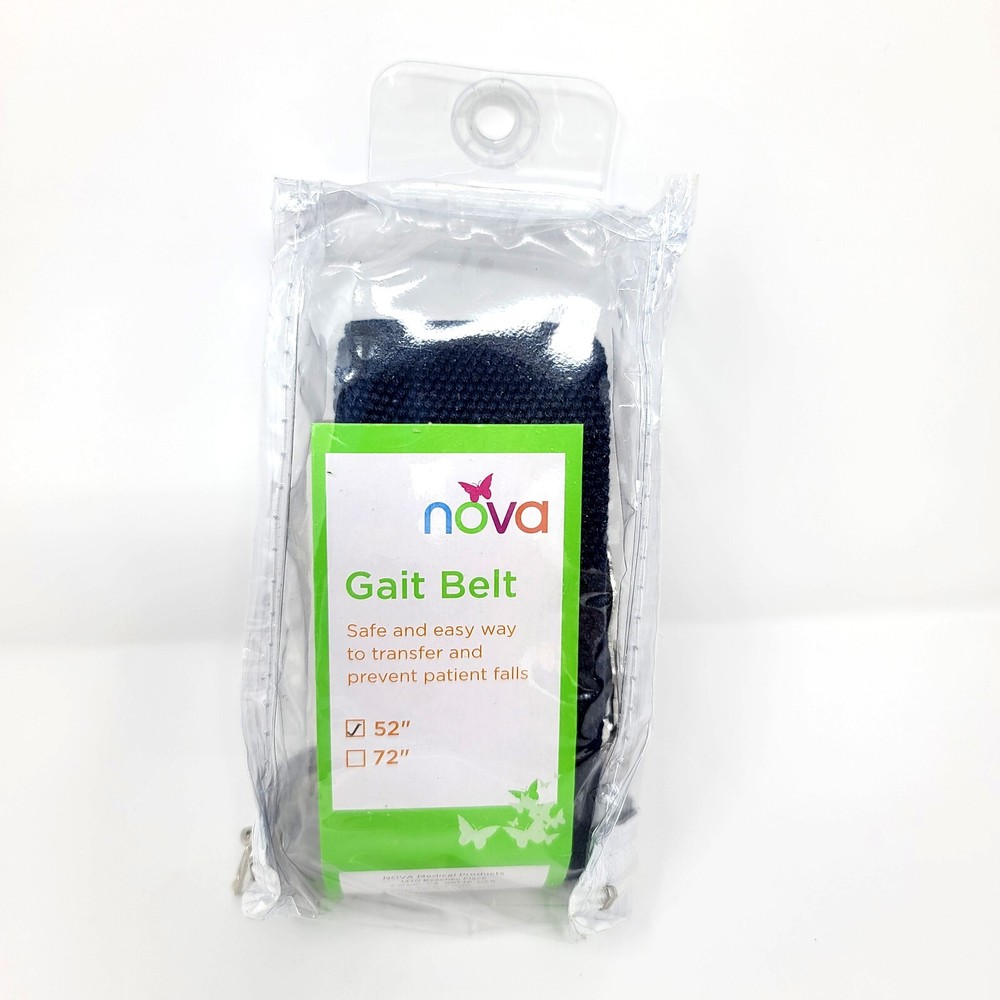 Nova Gait Belt 52 in Navy Blue Transfer Belt Adjustable Locking Metal Buckle NEW