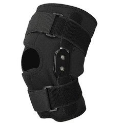 Knee Brace Compression Sleeve Hinged Joint Support Open Patella Stabilizer Wrap