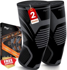 PhysFlex Knee Brace Black Large Vortex