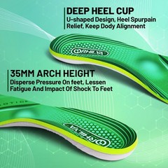 ORHILYA 220lbs+ High MEN (13-13 1/2)|WOMEN (15-15 1/2)–310MM, Yunshan Green