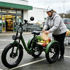 Daibot 750W 24 Inch Fat Tire Mobility Trike for Adults All Terrain Shopping