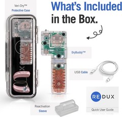 Redux Ultra Dry & Charge Hearing Aid Dryer Dehumidifier Heatless Drying Portable