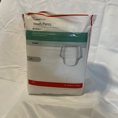 Cardinal Health Youth Pants Wings S/M Unisex, 38-65 Lbs, 17 Ct, Lot Of 4 Packs