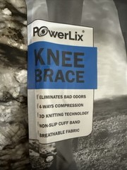 PowerLix Extra Large Compression Knee Sleeve Brace – Black