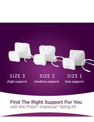 Poise Impressa 8 Count Bladder Supports For Women Size 3
