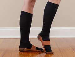 Copper Compression Socks 20-30mmHg Graduated Support Mens Womens S-XXL 6 Pairs