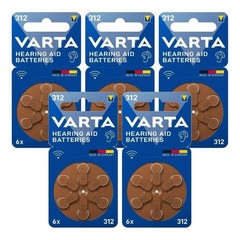 30 Varta Size 312 Pr41 Hearing Aid Batteries 1.45v Zinc Air Germany Exp 2028