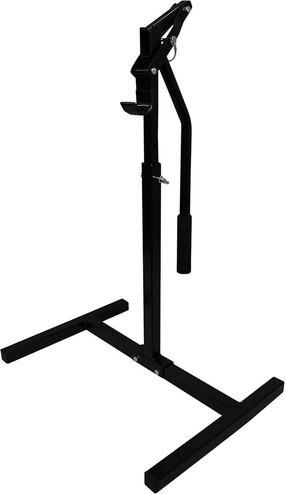 Lever Lift Stand – 33″ Max, Vinyl Cradle, Easy Assembly, Powder Coated Steel