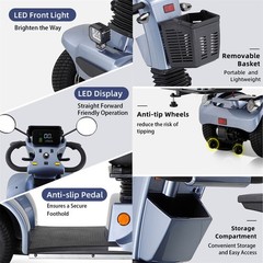 All Terrain Heavy Duty Mobility Scooter for Seniors 500W 48V/20Ah 330lb 31 miles