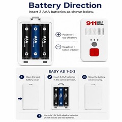 911 Help Now Emergency Pendent – No Monthly Fees Ever – New 2026 Model