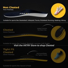 Vktry Silver Performance Insoles Carbon Fiber Composite Inserts For Athletes