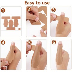 30pcs Thumb Support Tape, Self Adhesive Kinesiology Skin Color