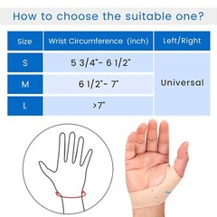 1Pair Thumb Brace Support Wrap Strap Compression Sleeve Joint Relief Arthritis