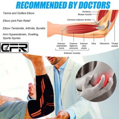 Elbow Brace Support Compression Sleeve Arthritis Tendonitis Reduce Joint Pain