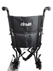 DRIVE Aluminum Transport Wheelchair Chair Steel ATC19-Black 8″ Wheel 300 lb