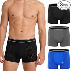 Akvsops Men’s Incontinence Underwear Upgraded 200ml Absorb Leakproof Boxers Sz S