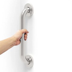 Stainless Steel Bath Safety Grab Bar, ADA Compliant 500lbs Loading Capacity (Chr