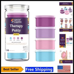 Vibrant Unicorn Colors Therapy Putty Set – 4 Strengths for Hands & Stress Relief