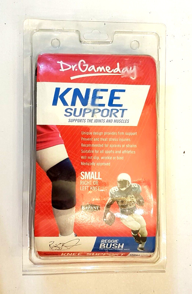 Dr Gameday Knee Support size SMALL Reggie Bush left/right no slip sports brace