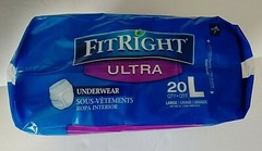 FitRight Ultra Underwear Unisex 40-56 in. (102-142) Large 20 Count Medline NEW