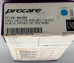 ProCare Deluxe 6″ Elastic Rib Belt Universal Fit White MALE 79-89150 Adjustable