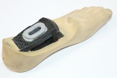 ENDOLITE DYNAMIC RESPONSE DR2 PROSTHETIC LEFT FOOT Sz 28 TAN / CAUCASIAN