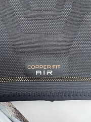 1 Pair Copper Fit Elite Air Compression Knee Sleeve Black S/M Copper Infused