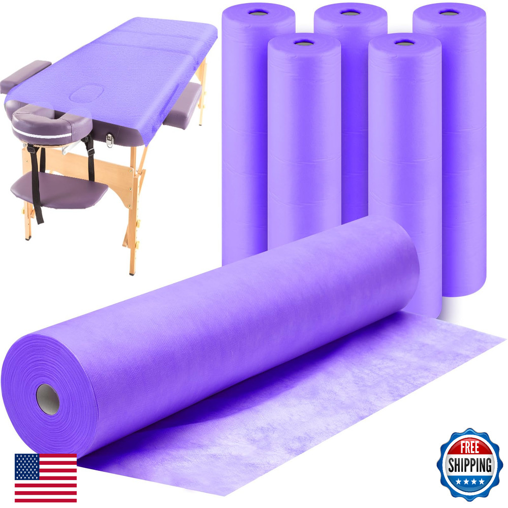 Tudomro 2 Rolls Disposable Non Woven Bed Sheets Massage Table Paper Covers Water