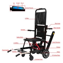 Foldable/Portable Motorized Climbing Wheelchair Stair Lifting Chair Elevator New