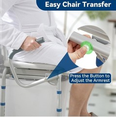 FSA/HSA Eligible Bedside Commode for Seniors, Portable Toilet for Adults with
